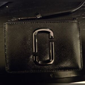 Marc Jacobs Black Leather Card Holder
